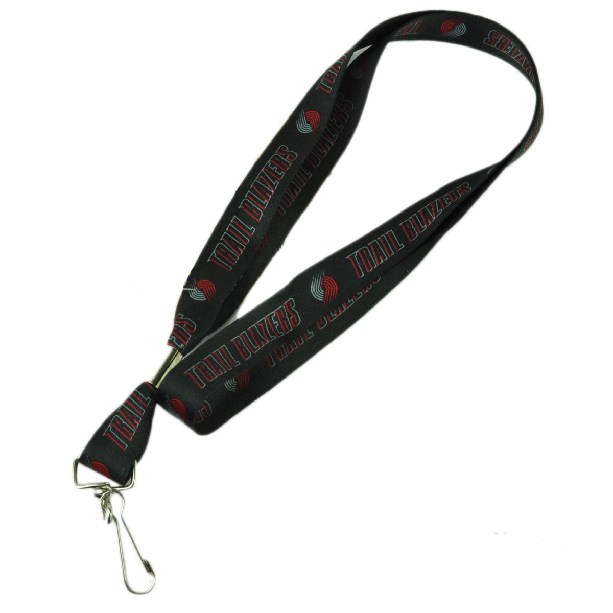 NBA Portland Trail Blazers Landyard Detachable Badge Holder Repeat Logo Keys