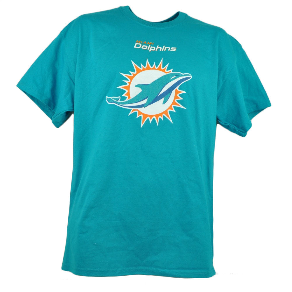 NFL Majestic Miami Dolphins Tshirt Tee Mens Adult Short Sleeve Cotton SM