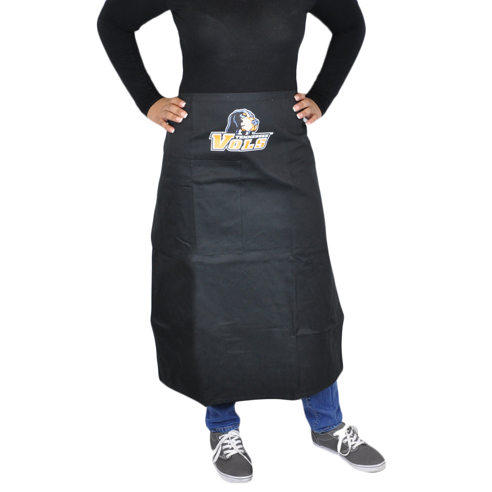 NCAA Tennessee Volunteers Black Apron Barbecue Accessory Tailgating Gear Cook