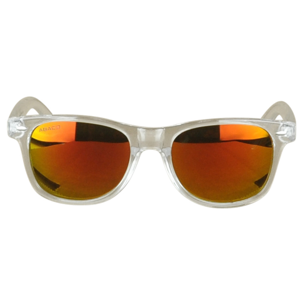 Abaco Sunglasses Unisex Laguna Crystal Clear Style Fire Mirror Polarized UV Lens