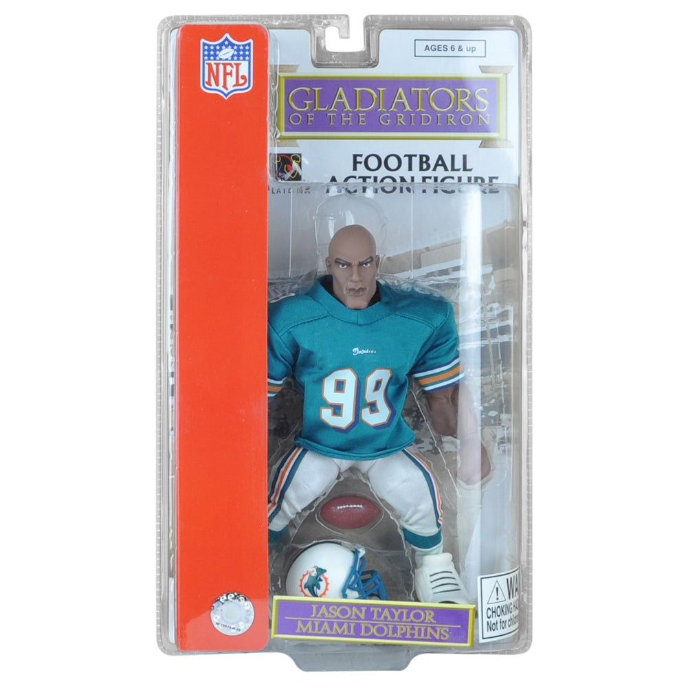 NFL Miami Dolphins Jason Taylor Gladiators Of The Gridiron Action Figure Teal