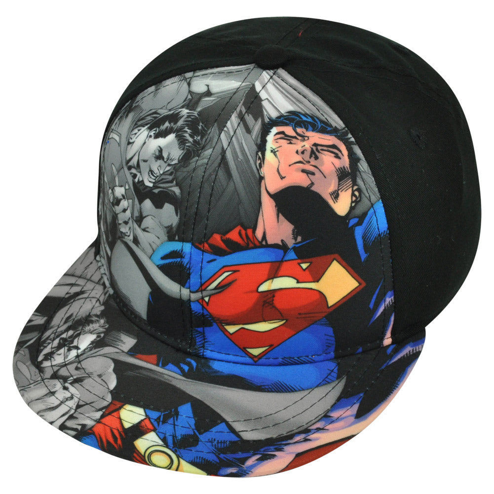 DC Comics Superman Man of Steel Hero Urban Sublimation Kids Snapback Hat Cap