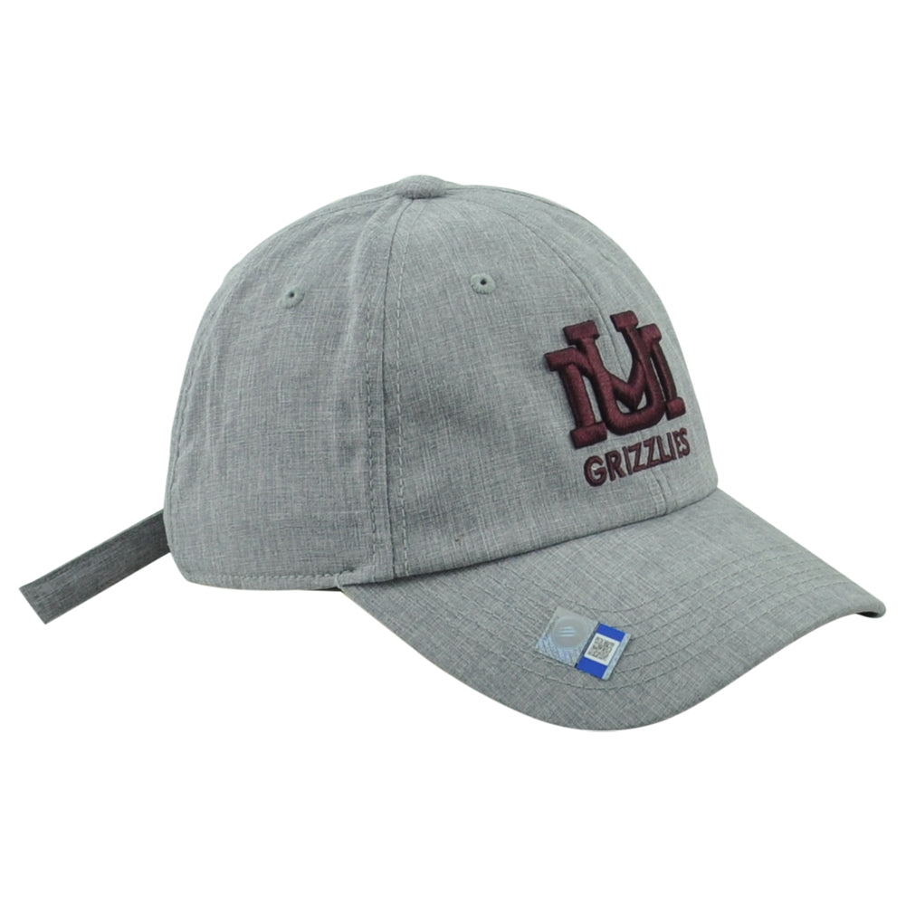 NCAA Captivating Montana Grizzlies Curved Bill Adults Adjustable Gray Hat Cap