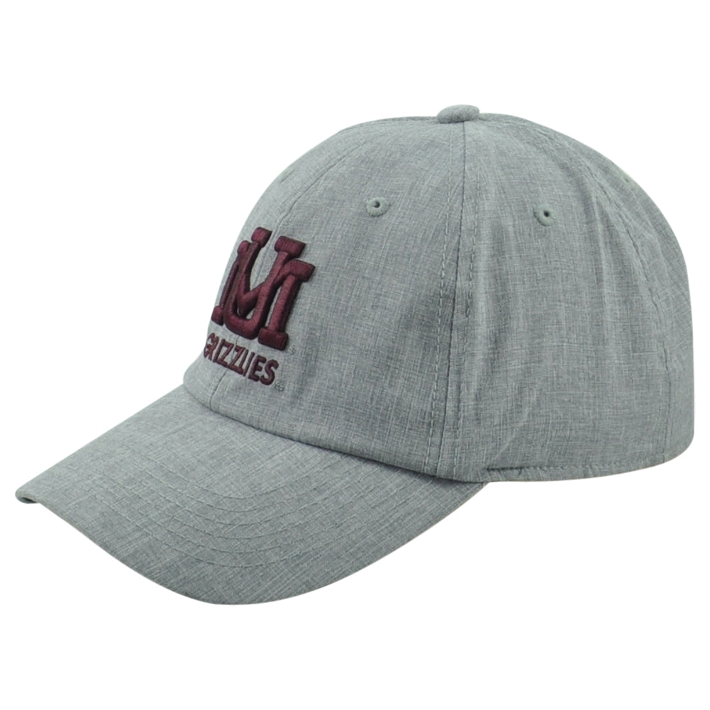 NCAA Captivating Montana Grizzlies Curved Bill Adults Adjustable Gray Hat Cap