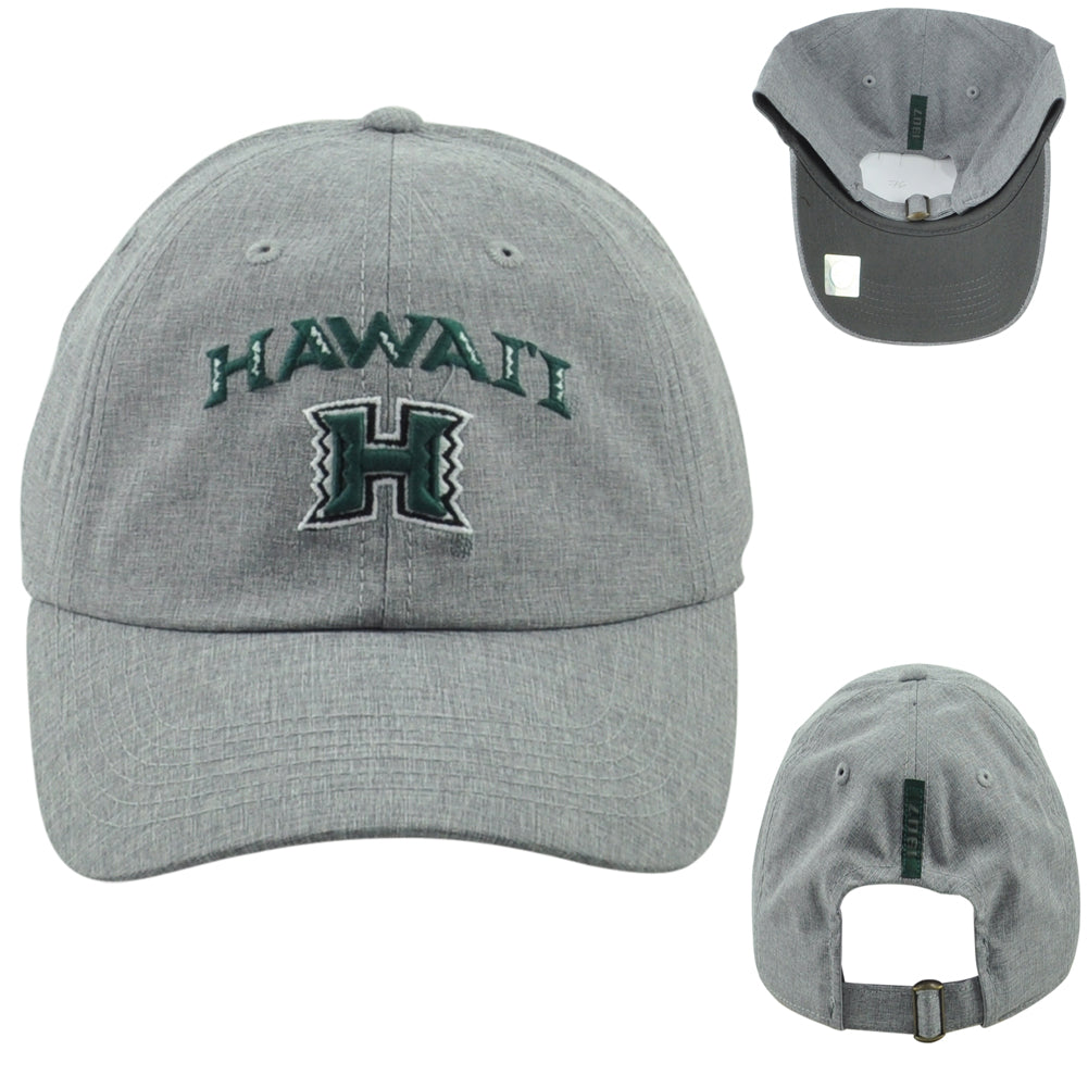 NCAA Captivating Hawaii Warriors 1907 Curved Bill Adults Adjustable Gray Hat Cap