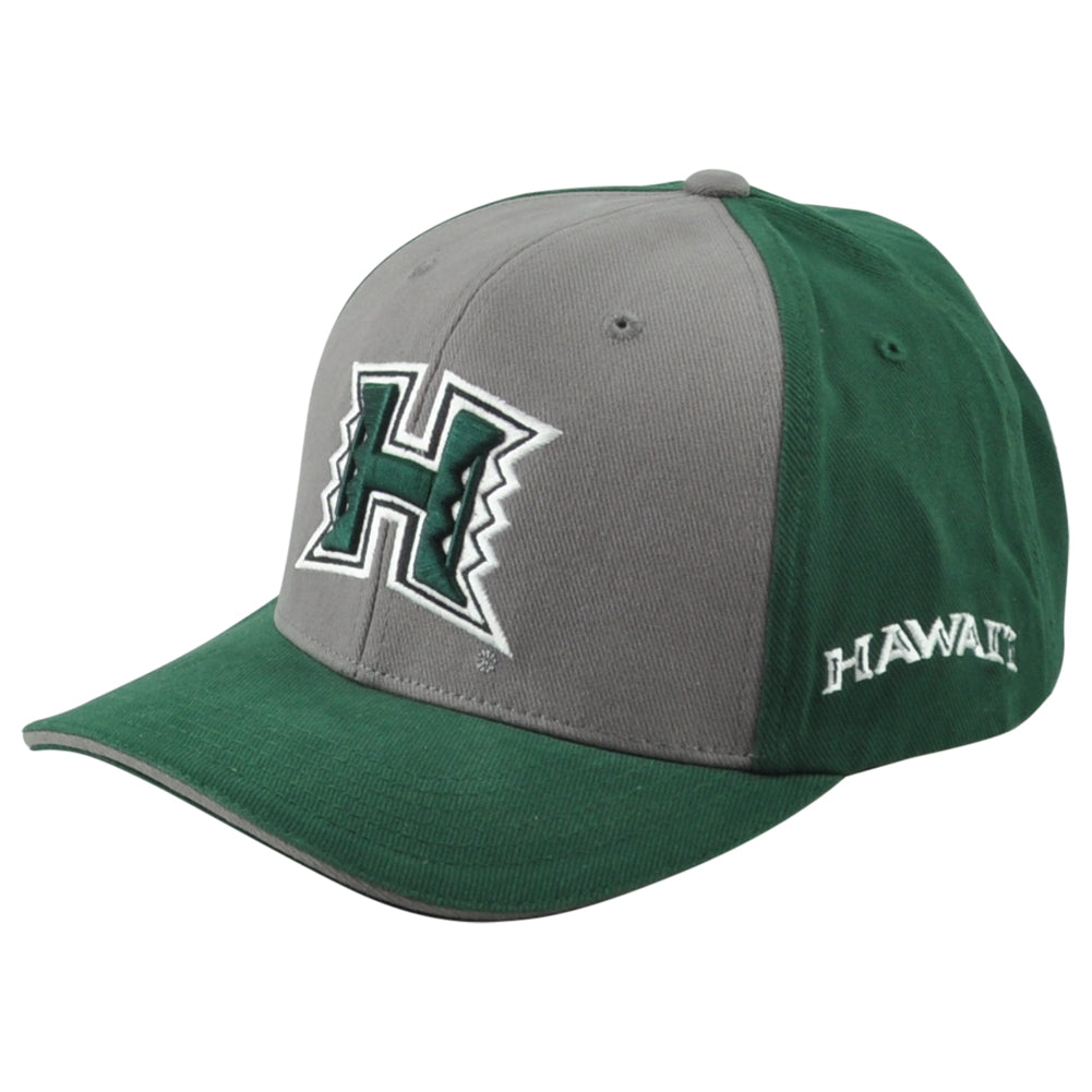 NCAA Captivating Hawaii Warriors Two Tone Curved Bill Adults Men Sports Hat Cap