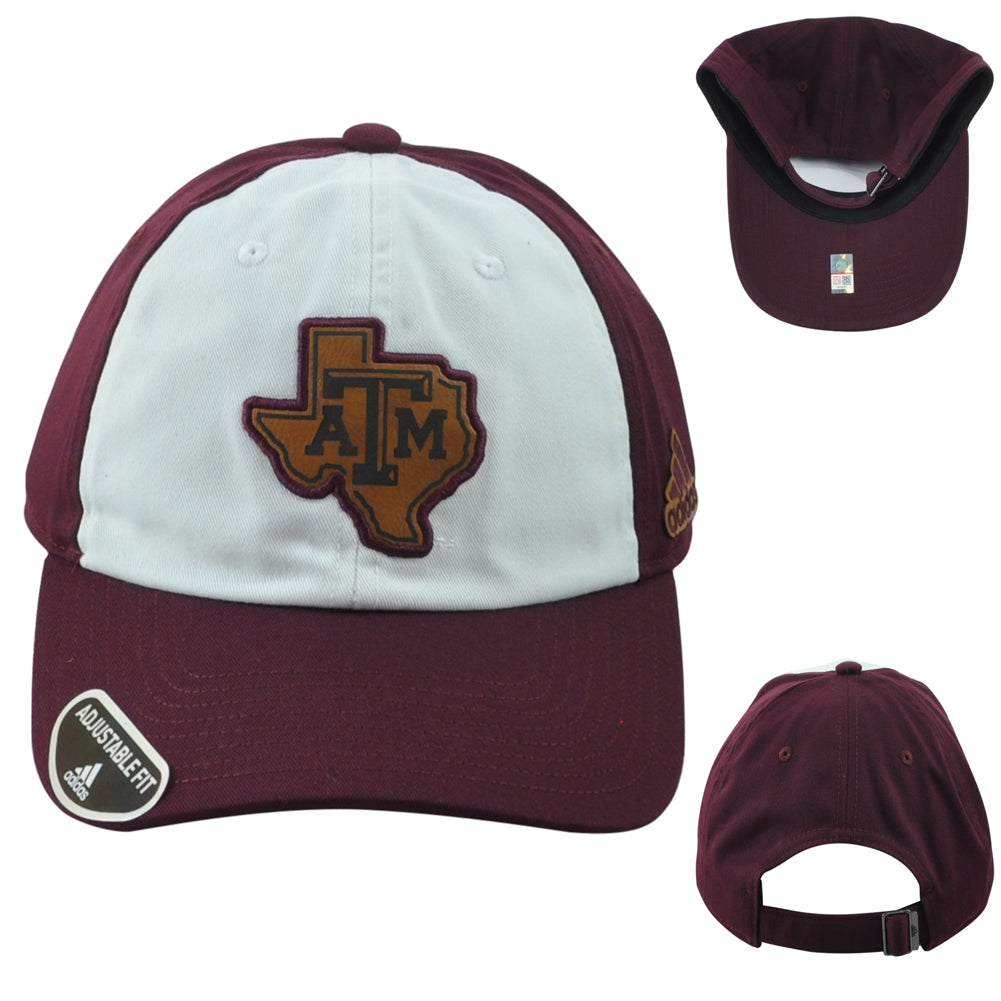NCAA Adidas Texas A&M Aggies University Adjustable Slouch Adults Sports Hat Cap