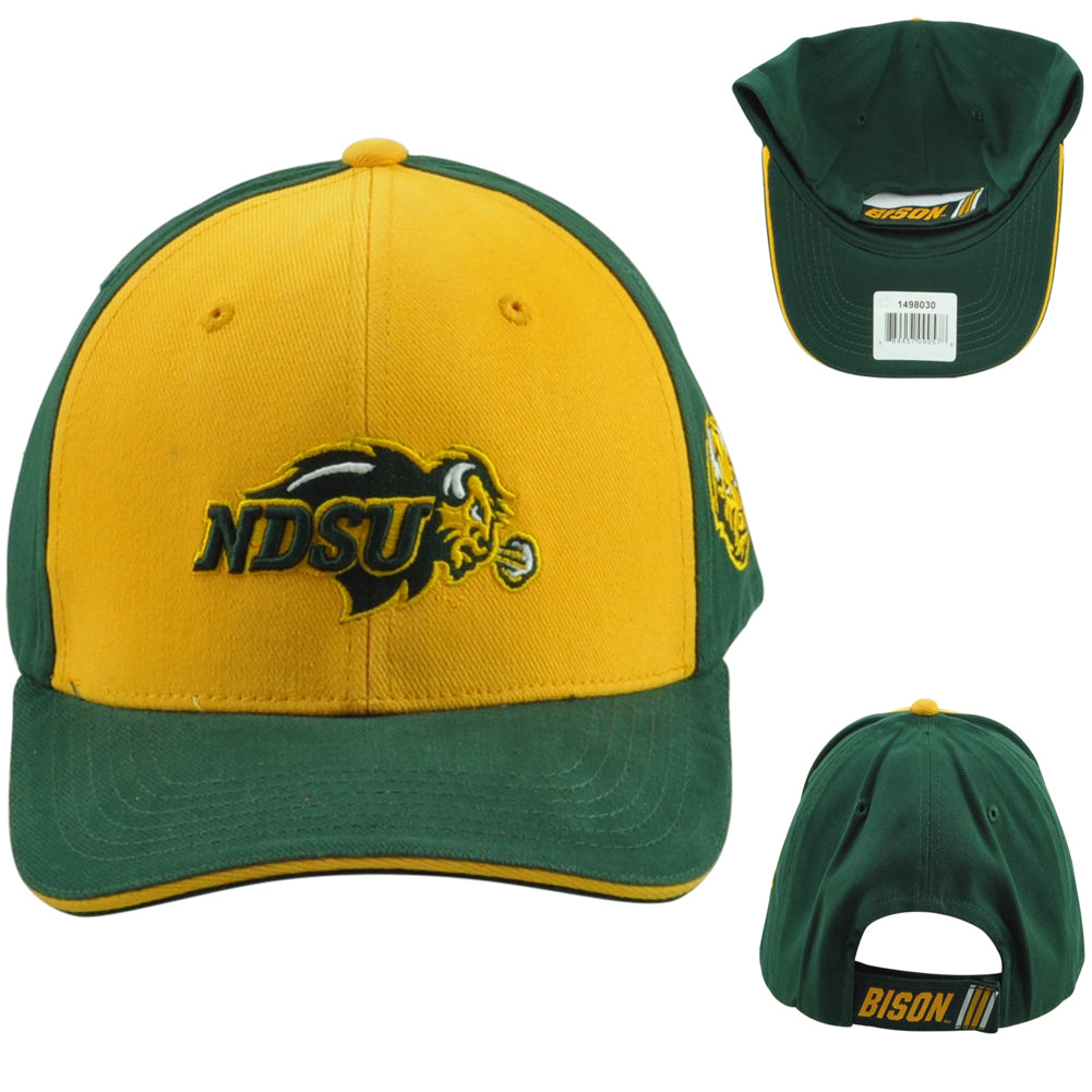 NCAA Captivating North Dakota State Bison NDSU Adjustable Adult Two Tone Hat Cap