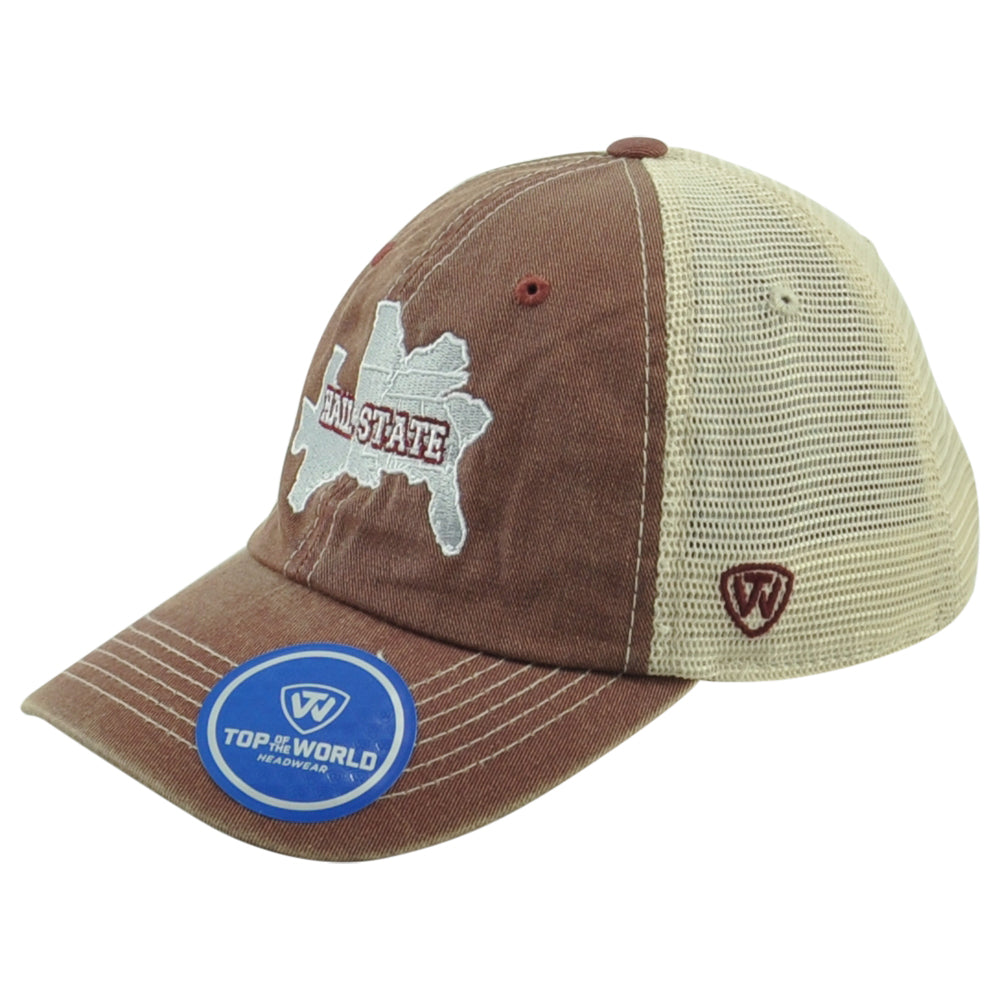 NCAA TOW Mississippi State Bulldogs Hail SEC Trucker Mesh Snapback Hat Cap