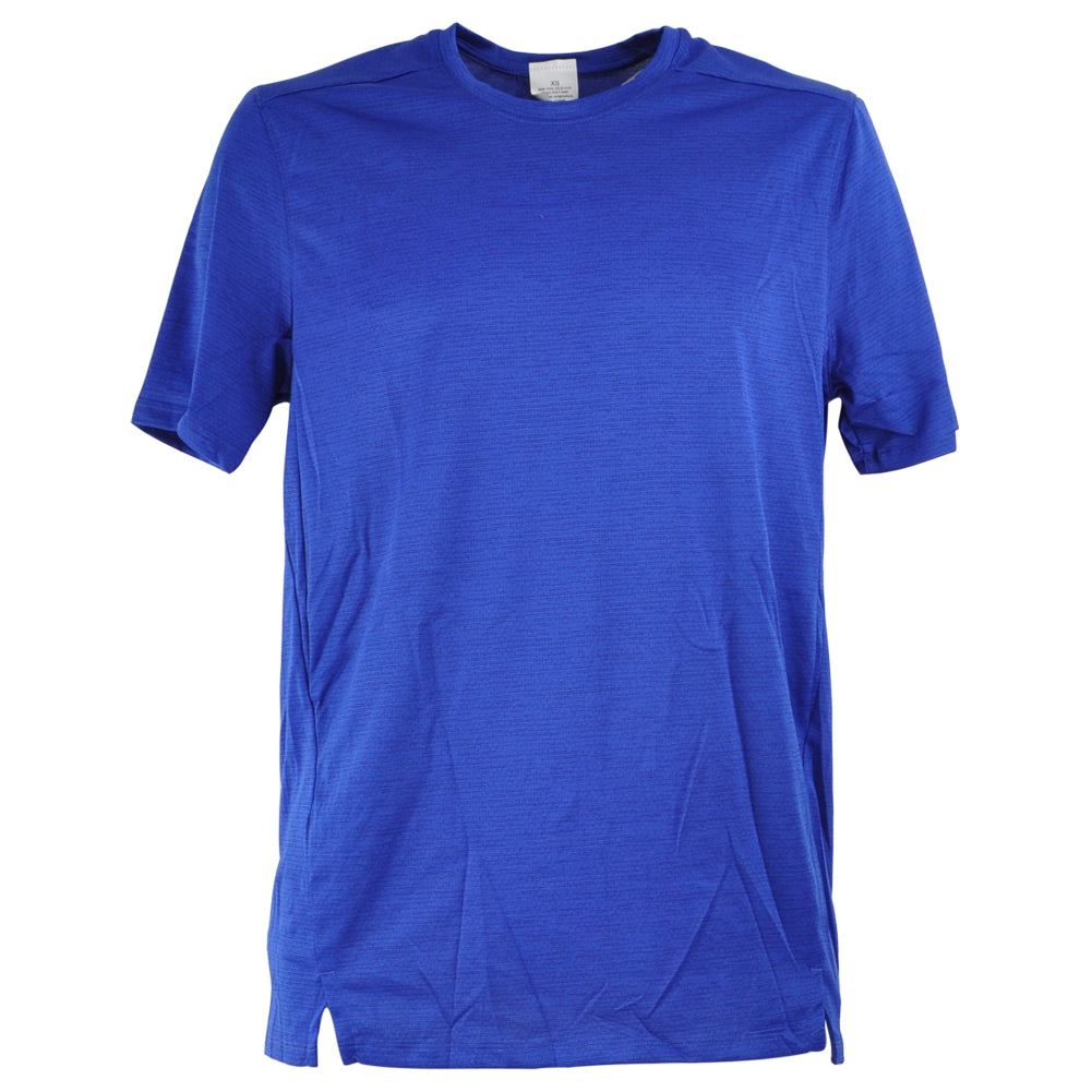 Royal Blue Dry Fit Vent Plain Solid Blank Adult Men Crew Neck Tshirt Tee X-Small