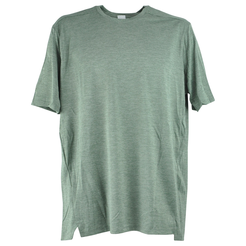 Surge Green Dry Fit Vent Plain Solid Blank Adult Men Crew Neck Tshirt Tee