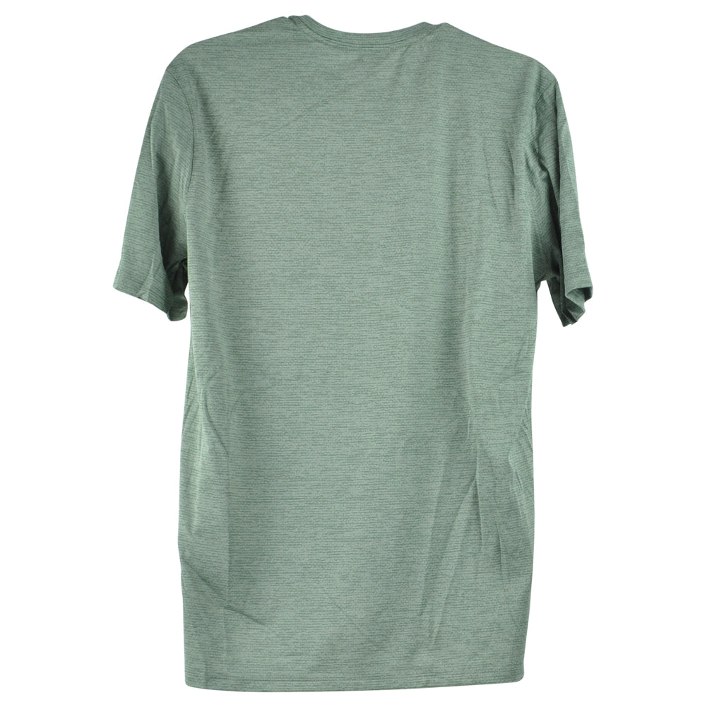 Surge Green Dry Fit Vent Plain Solid Blank Adult Men Crew Neck Tshirt Tee