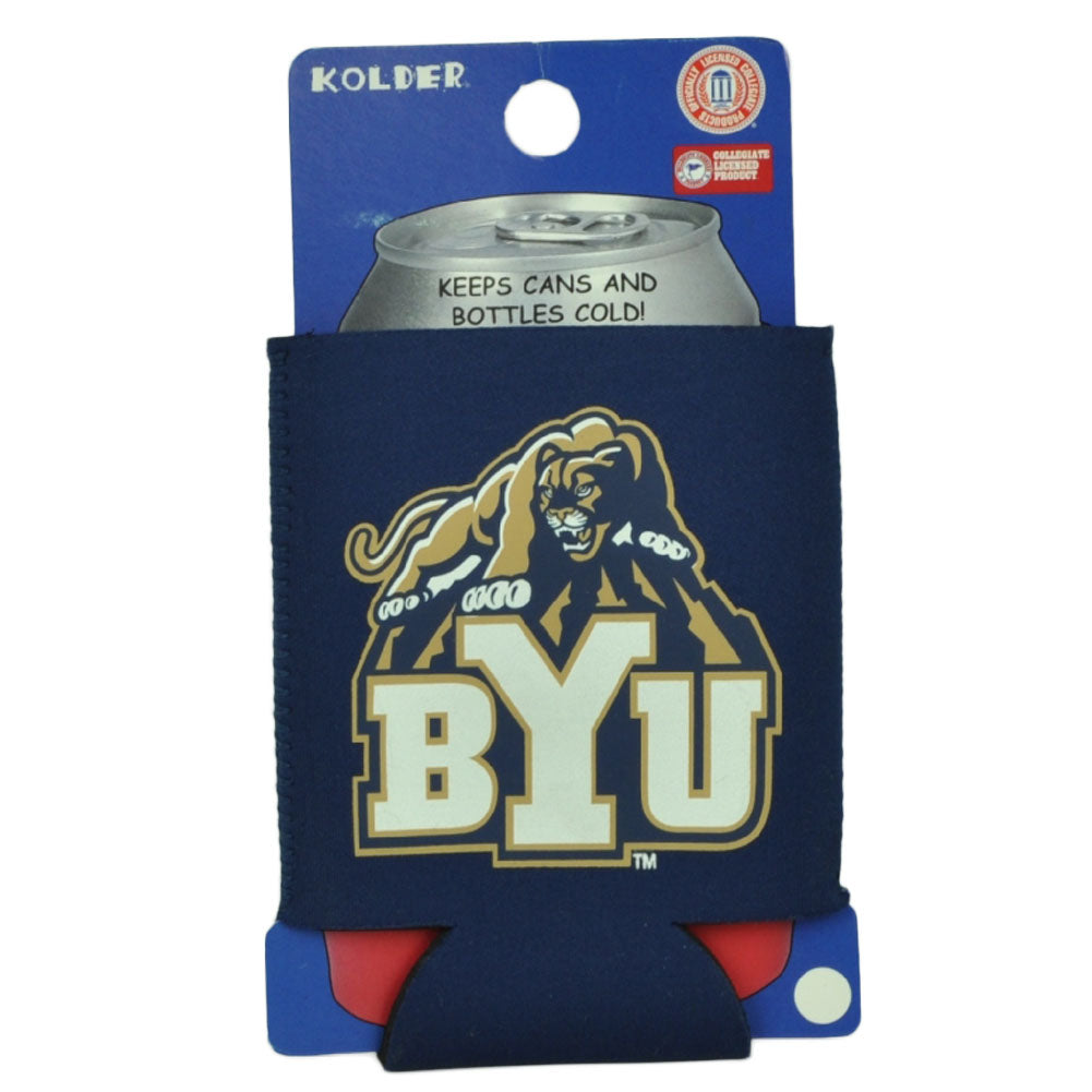 NCAA Brigham Young Cougars Coozies Bottle Drink Coolers Beer Hugger Coolies Navy