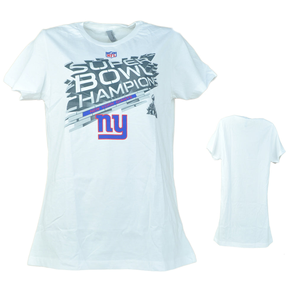 NFL Women's New York Giants Super Bowl XLVI Champions Locker Room Tee Tshirt LRG