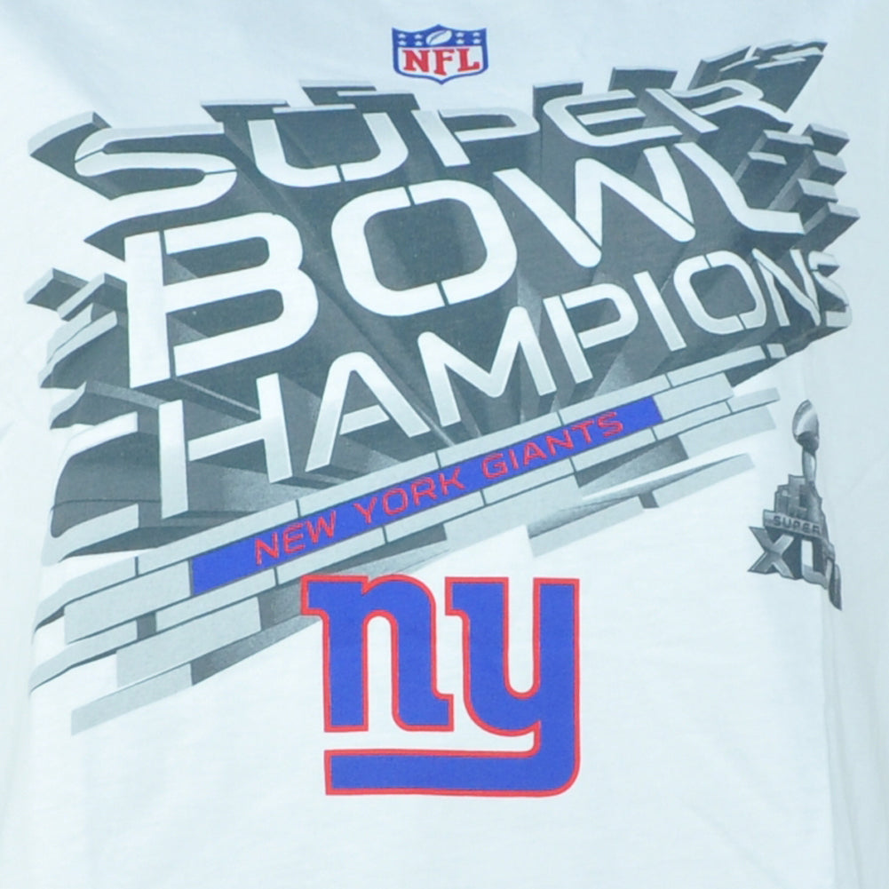 NFL Women's New York Giants Super Bowl XLVI Champions Locker Room Tee Tshirt LRG