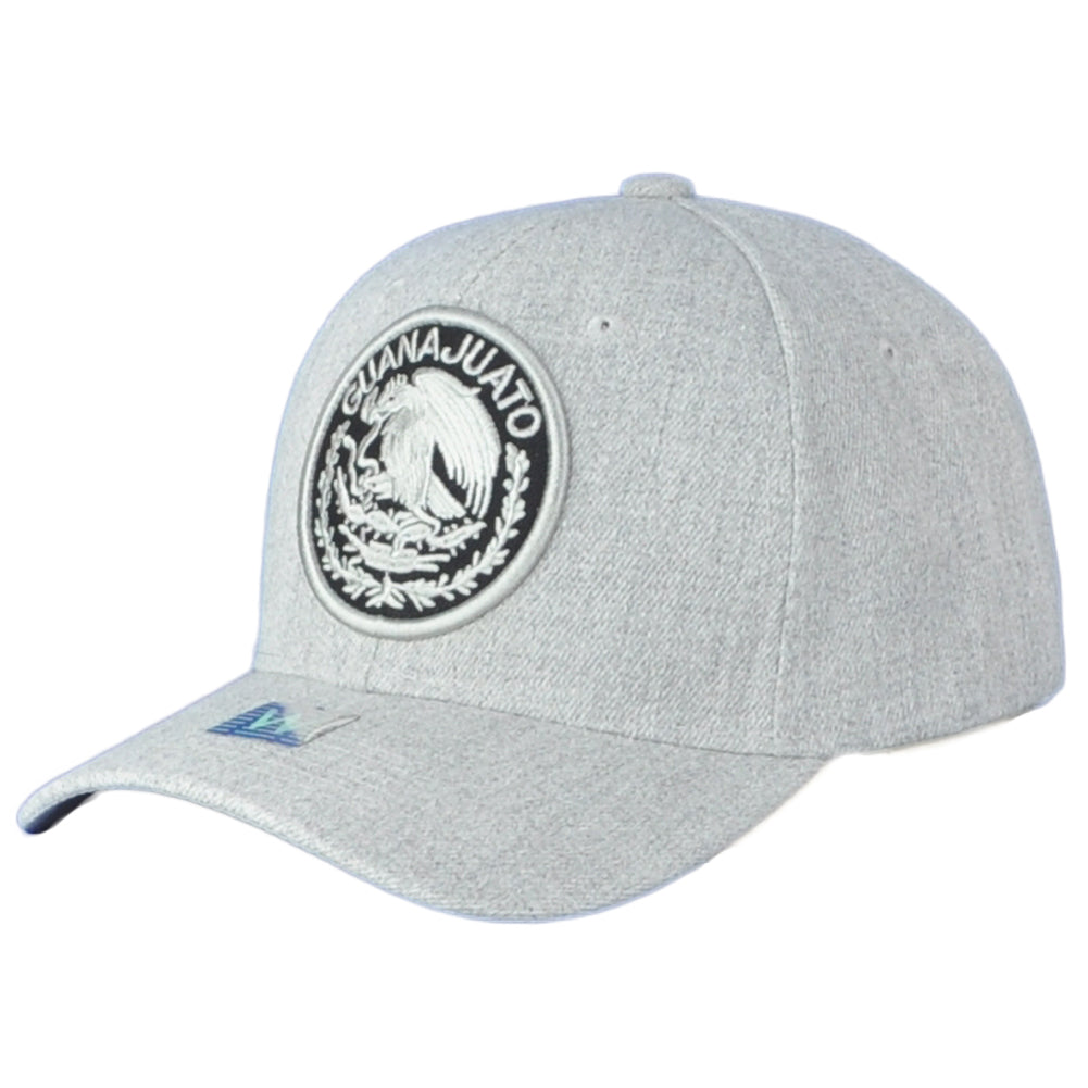 Guanajato Mexico City Shield Grey Adjustable Adults Curved Bill Gorra Hat Cap
