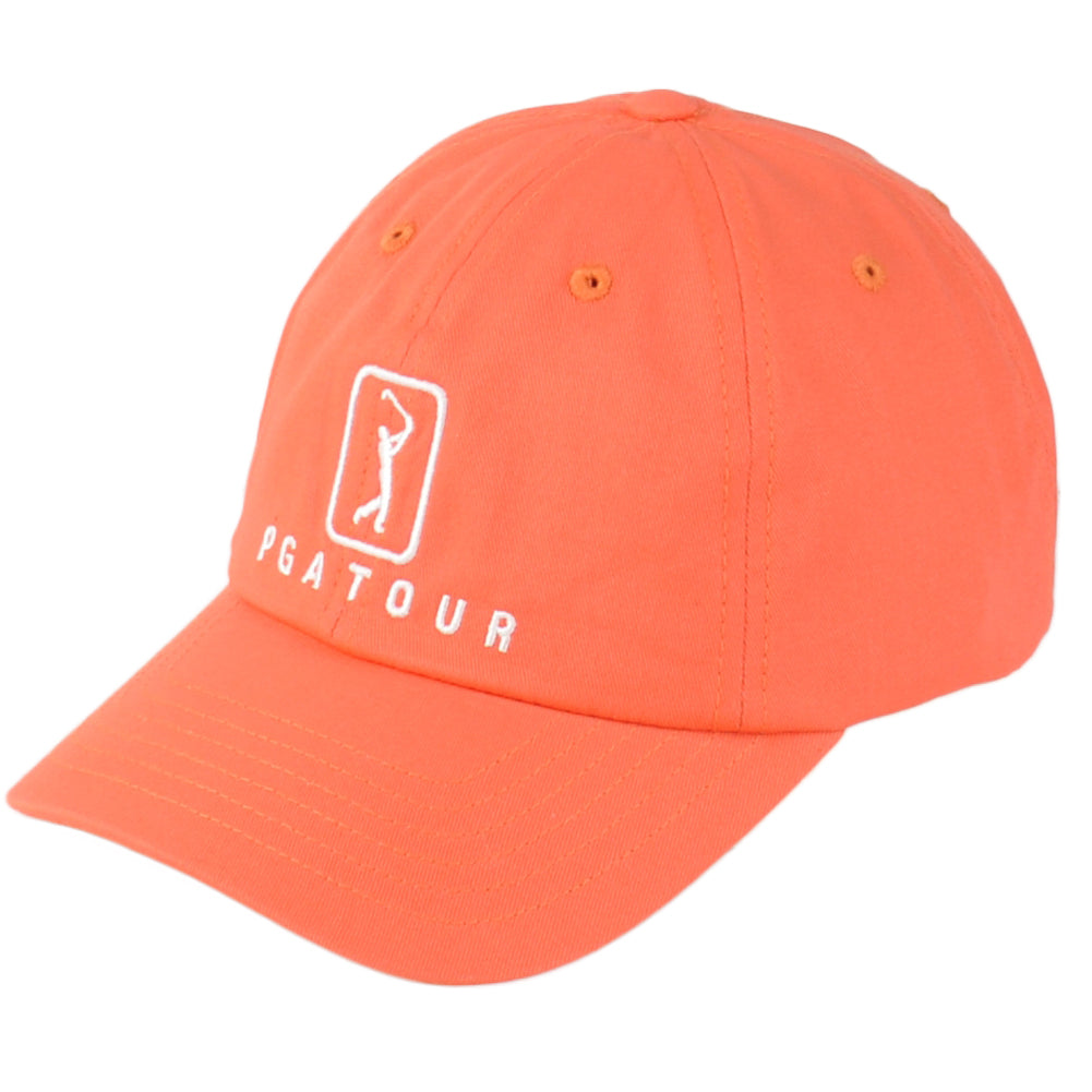 PGA Tour Golf Professional Moisture Wicking Nasturtium Curved Bill Adult Hat Cap