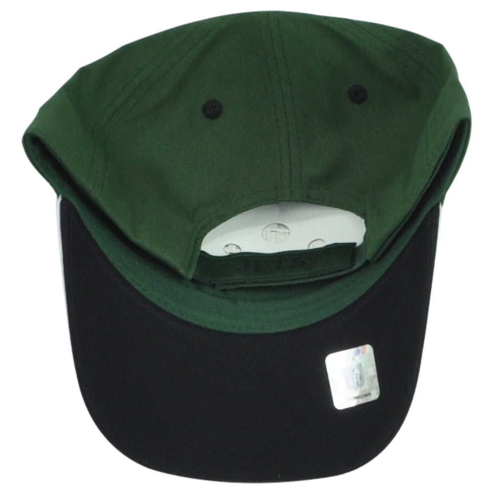 NFL New York Jets Football Adults Men Curved Bill Green White Adjustable Hat Cap