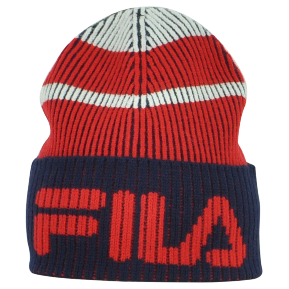 Fila Brand Peacoat Skully Acrylic OFSA Adults Winter Cuffed Knit Beanie Hat
