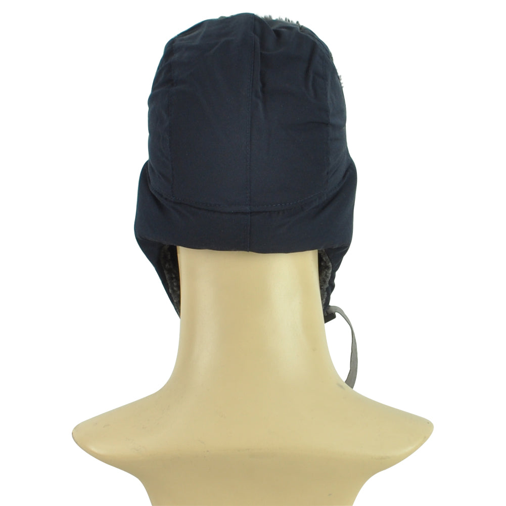 NHL Edmonton Oilers Helmet Chin Strap Navy Winter Youth Kids Knit Beanie Hat