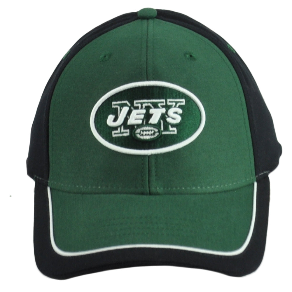 NFL New York Jets Football Adults Men Curved Bill Green Black Adjustable Hat Cap