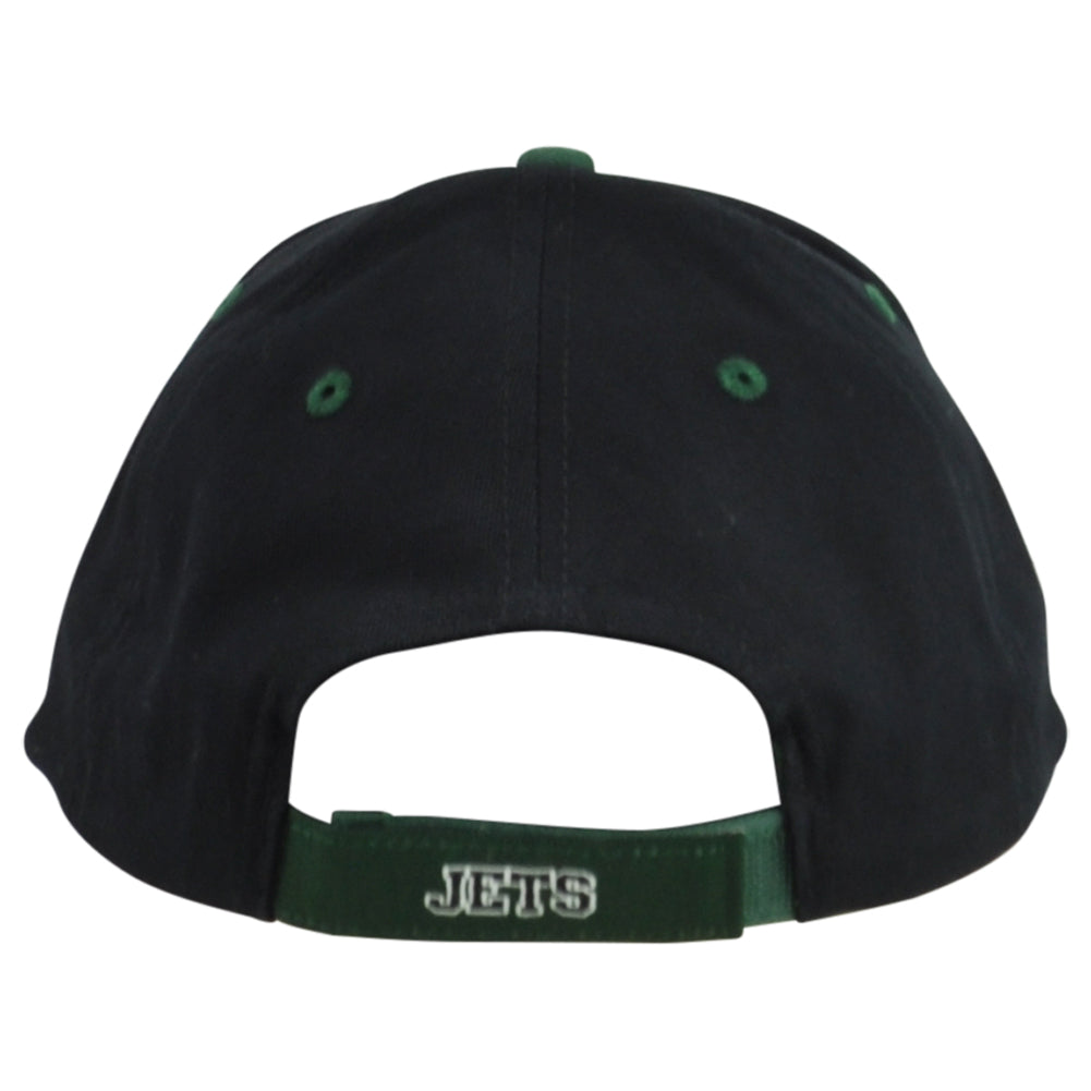 NFL New York Jets Football Adults Men Curved Bill Green Black Adjustable Hat Cap