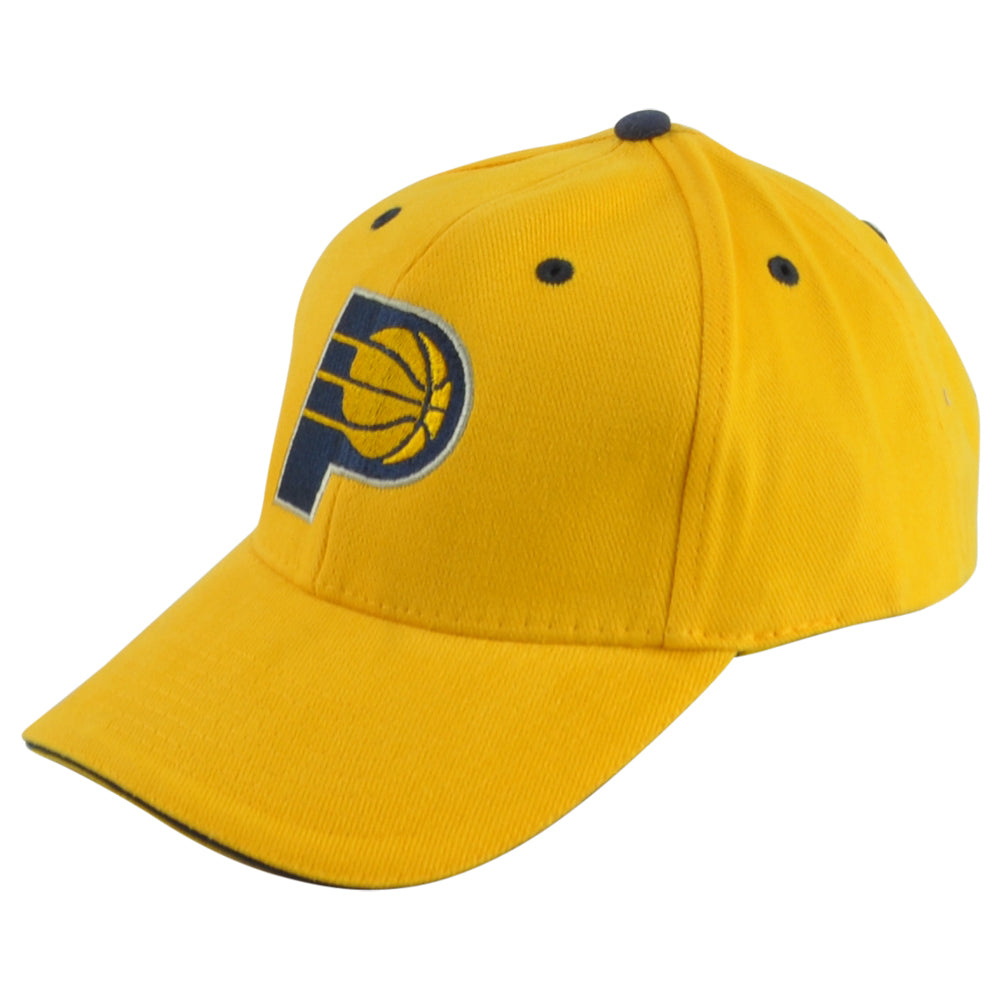 NBA Elevation Indiana Pacers XZ176 Yellow Adults Curved Bill Adjustable Hat Cap