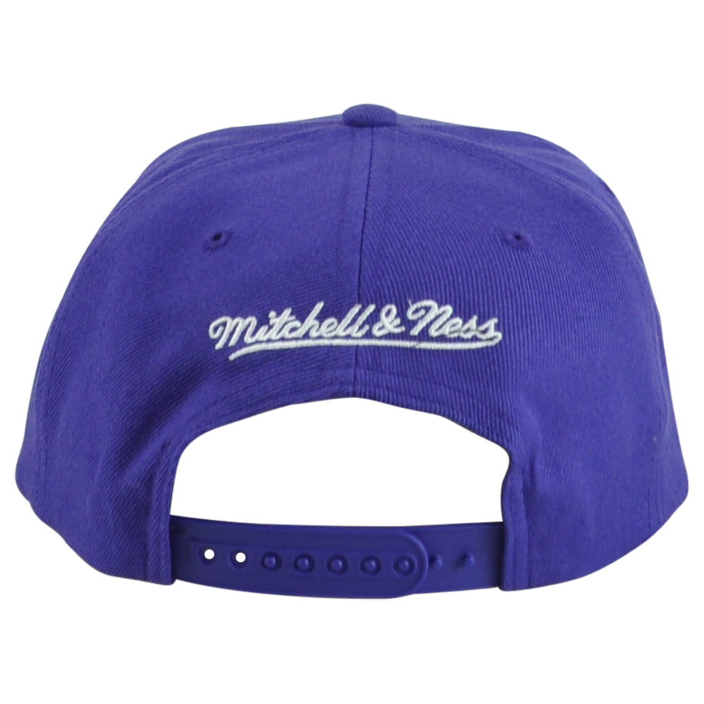 NBA Mitchell Ness Los Angeles Lakers Original Purple Snapback Flat Bill Hat Cap