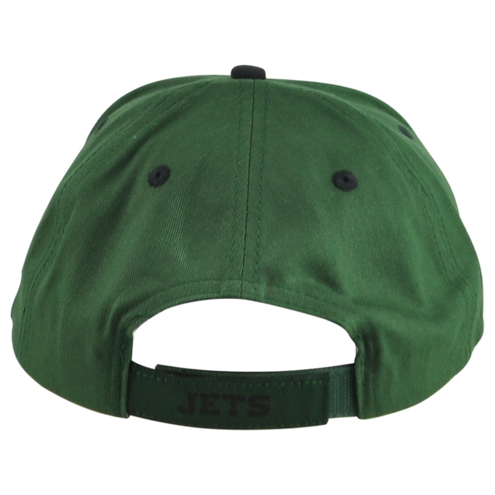 NFL New York Jets Football Adults Men Curved Bill Green White Adjustable Hat Cap
