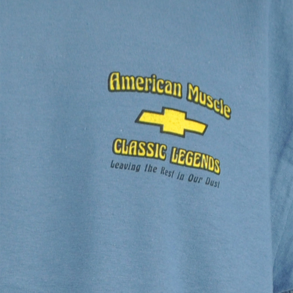 Chevrolet American Muscle Car Truck Automobile Blue Adults Men Tshirt Tee