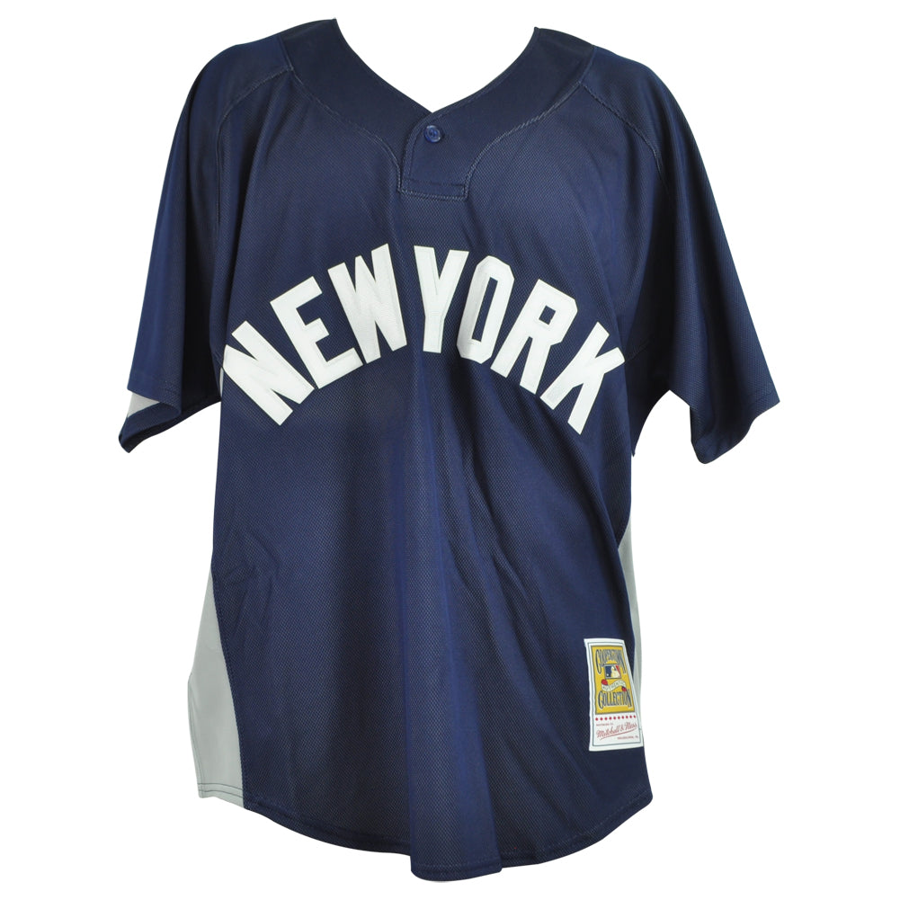 MLB Mitchell & Ness New York Yankees Derek Jeter #2 Baseball Jersey Navy