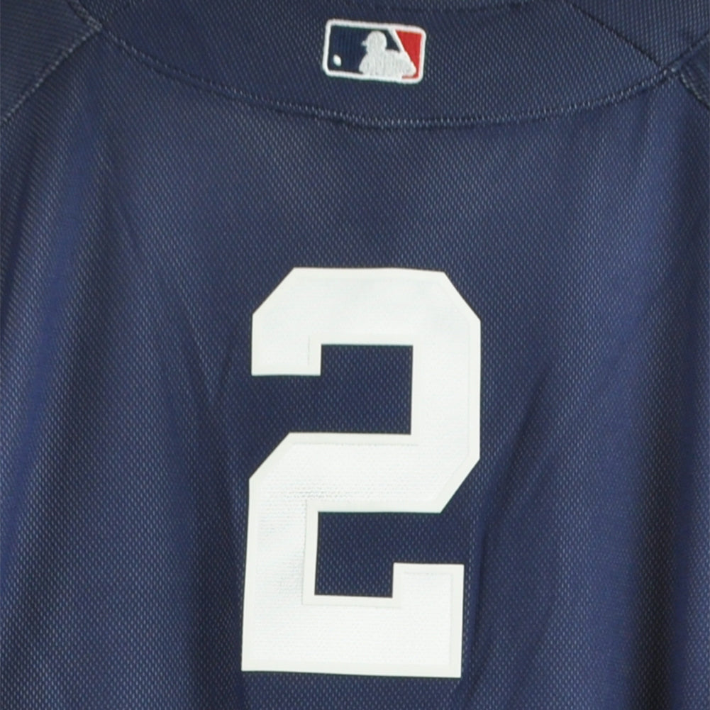 MLB Mitchell & Ness New York Yankees Derek Jeter #2 Baseball Jersey Navy