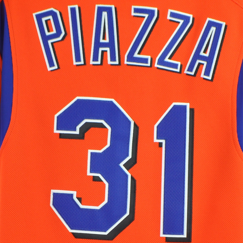 MLB Mitchell & Ness New York Mets Mike Piazza #31 BP Button Up Jersey