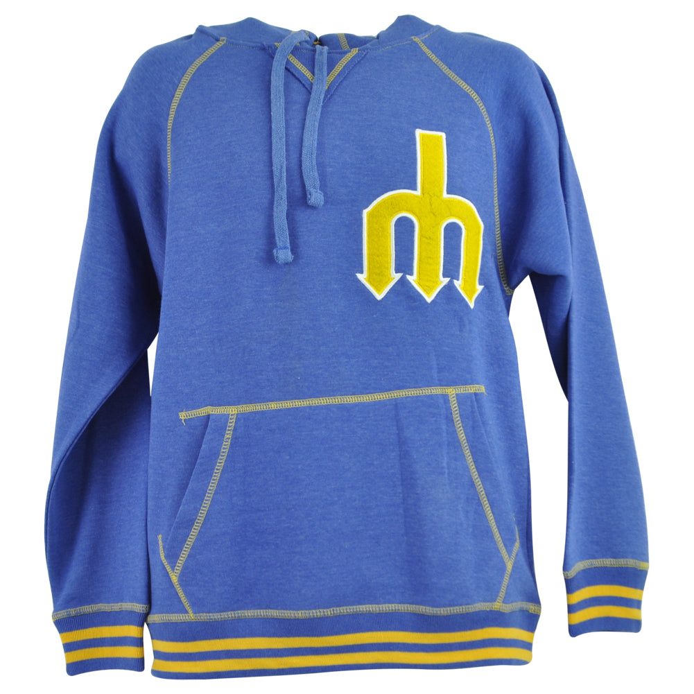 MLB Seattle Mariners Long Sleeve Hoodie Pullover Royal Adults Sweatshirt