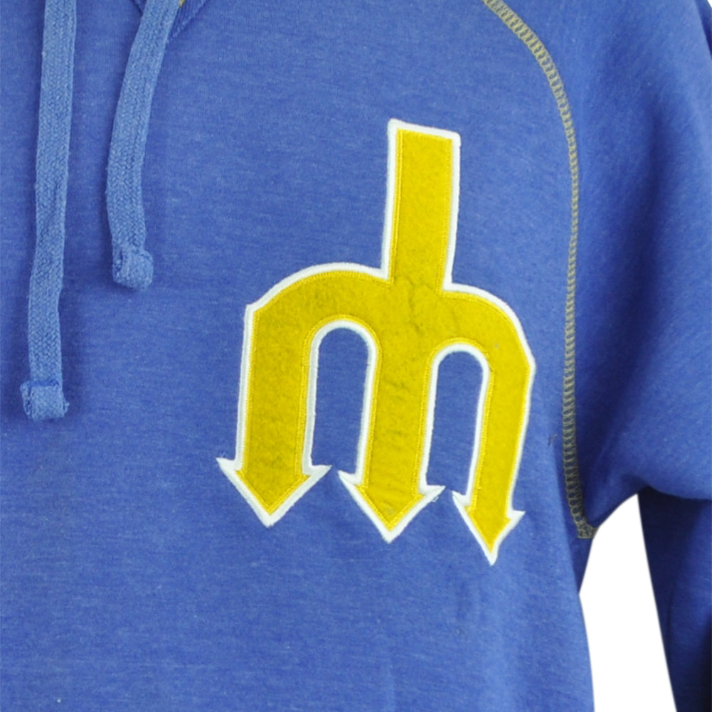 MLB Seattle Mariners Long Sleeve Hoodie Pullover Royal Adults Sweatshirt