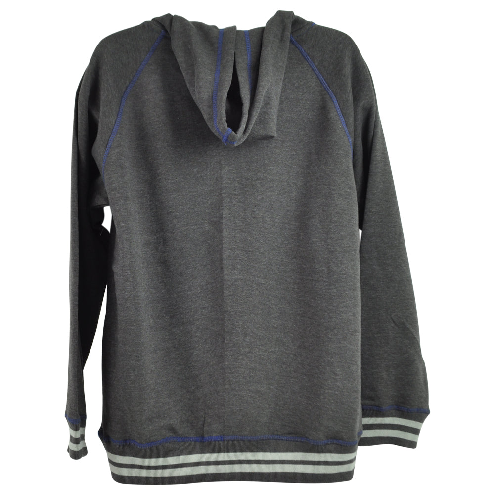 MLB Los Angeles Dodgers Long Sleeve Hoodie Pullover Gray Adults Sweatshirt