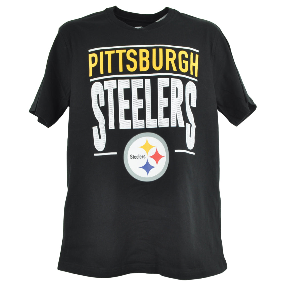 NFL Starter Pittsburgh Steelers Black Football Crew Neck Adults Tshirt Tee