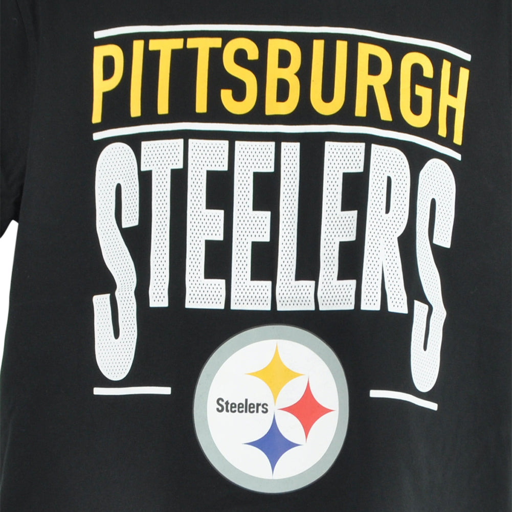 NFL Starter Pittsburgh Steelers Black Football Crew Neck Adults Tshirt Tee