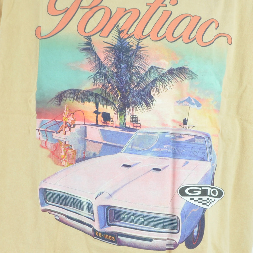 Pontiac GTO Car GM Oversized Washed Crew Neck Adults Tshirt Tee Large/X-Large