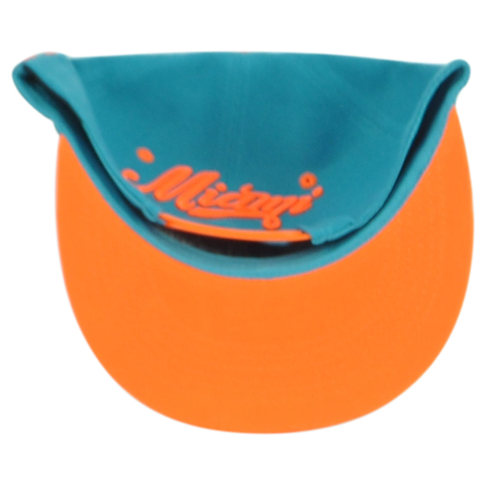 Miami Florida Dolphins Theme Football Helmet Flat Bill Adults Stripes Hat Cap