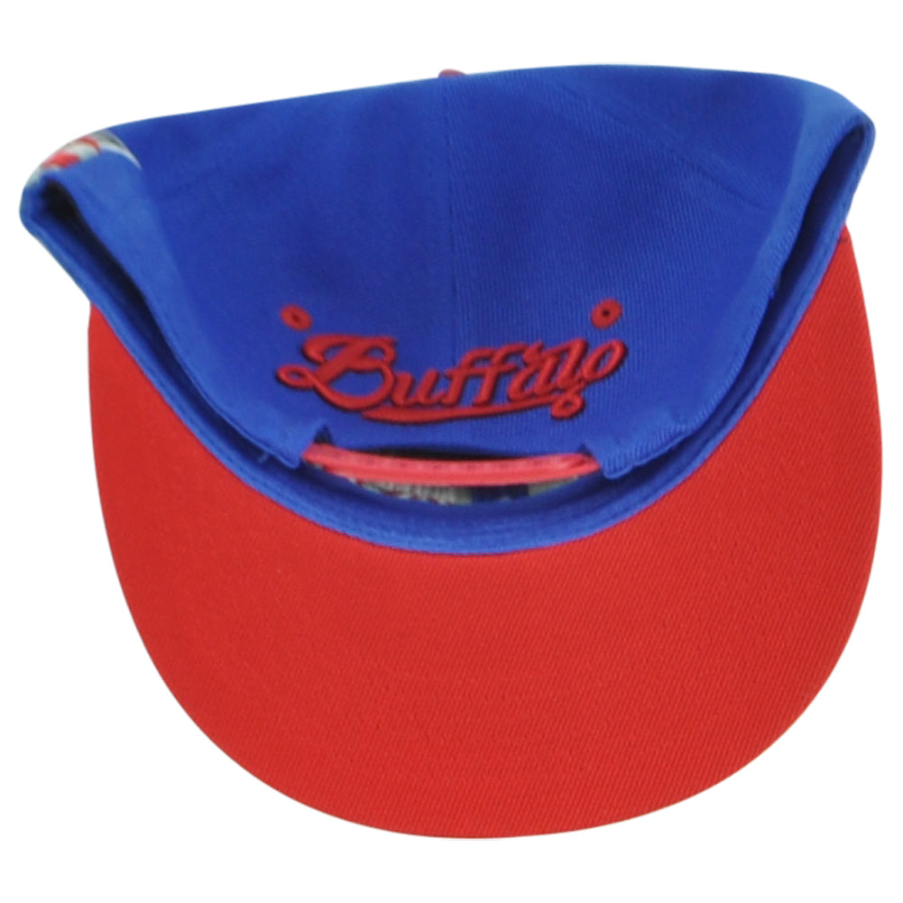 Buffalo Bills Theme Football State Flat Bill Adults Adjustable Stripes Hat Cap