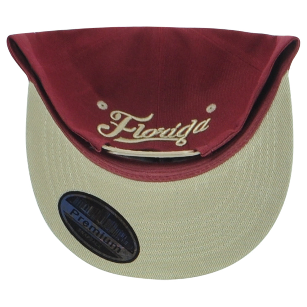 Florida Seminoles Theme Football State Flat Bill Adjustable Helmet Adult Hat Cap