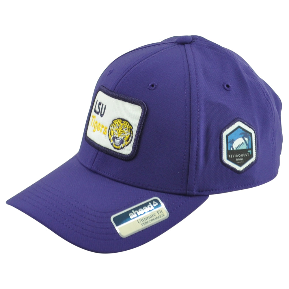 NCAA Ahead LSU Tigers Reliaquest Bowl Performance Purple Adjustable Hat Cap
