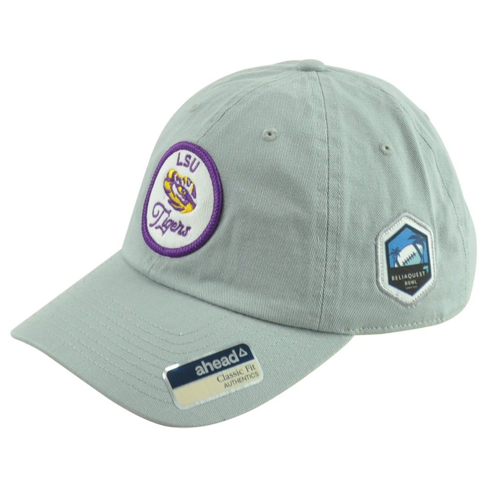 NCAA Ahead LSU Tigers Adjustable Reliaquest Bowl Classic Fit Adults Gray Hat Cap