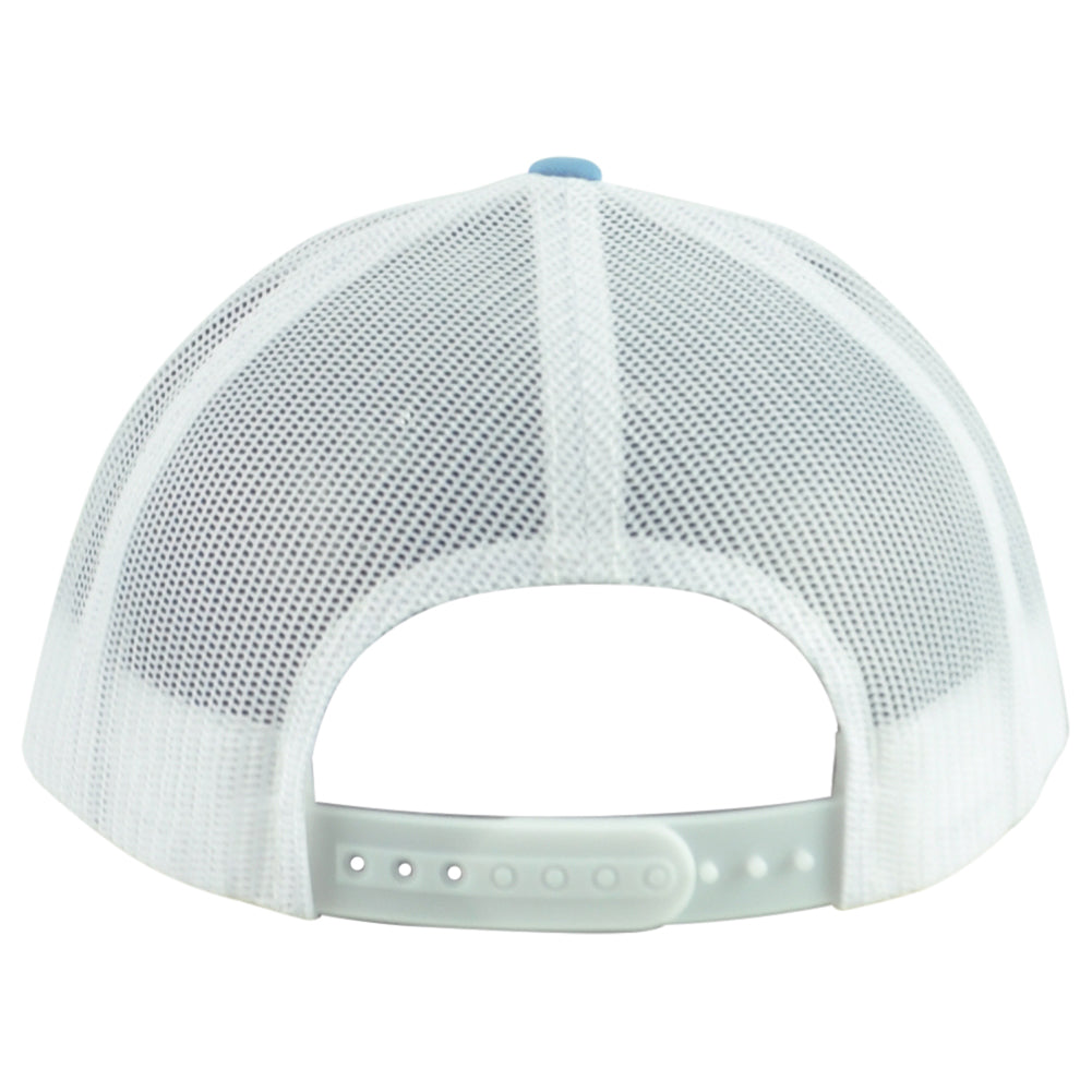 Jack Chester's Brew Home Delivery Service Trucker Mesh Blue White Adults Hat Cap