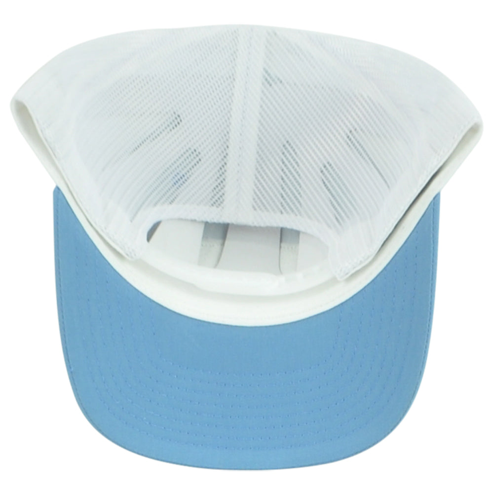 Jack Chester's Brew Home Delivery Service Trucker Mesh Blue White Adults Hat Cap