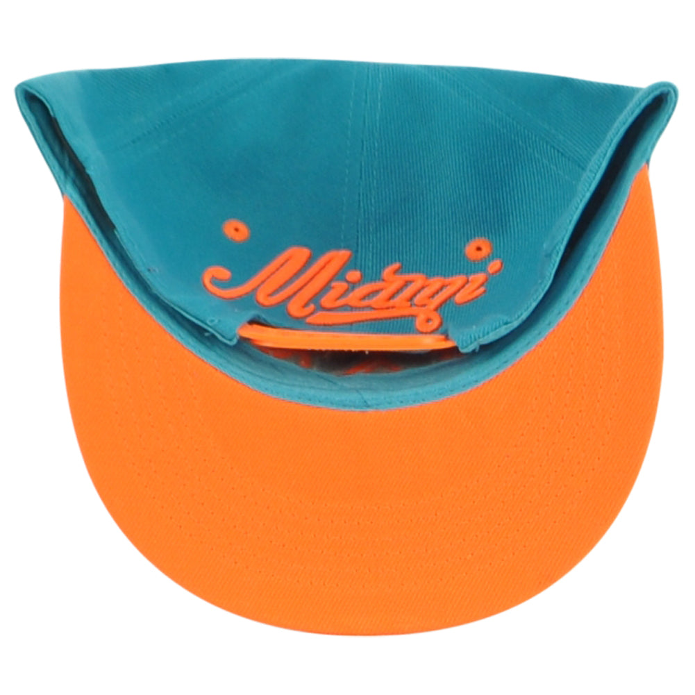 Miami Florida Dolphins Theme Football Helmet Flat Bill Adults Two Colors Hat Cap