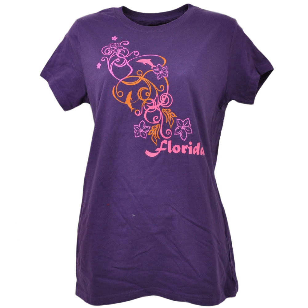 Florida State Springer Grape Womens Ladies Short Sleeve Tshirt Tee Crew Neck