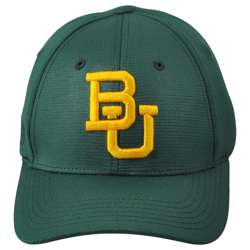 NCAA TOW Baylor Bears Green Flex Fit Stretch One Size Adult Curved Bill Hat Cap
