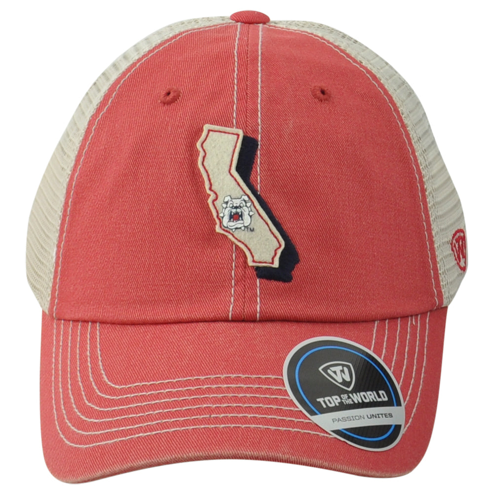 NCAA TOW Fresno State Bulldogs Trucker Mesh Curved Bill Adjustable Men Hat Cap